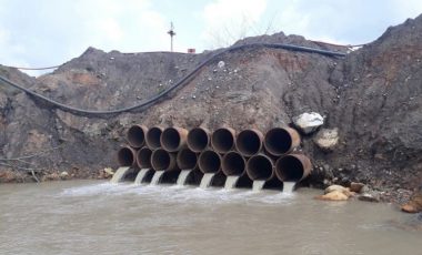 PTBA Diduga Cemari Air Sungai Kiahan di Desa Lingga