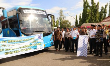 Bus Damri Rute Muara Enim – Palembang PP Resmi Beroperasi
