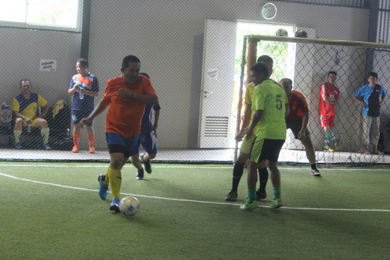 Peringati HPN, Polres Muara Enim Bersama Wartawan Gelar Futsal Bareng