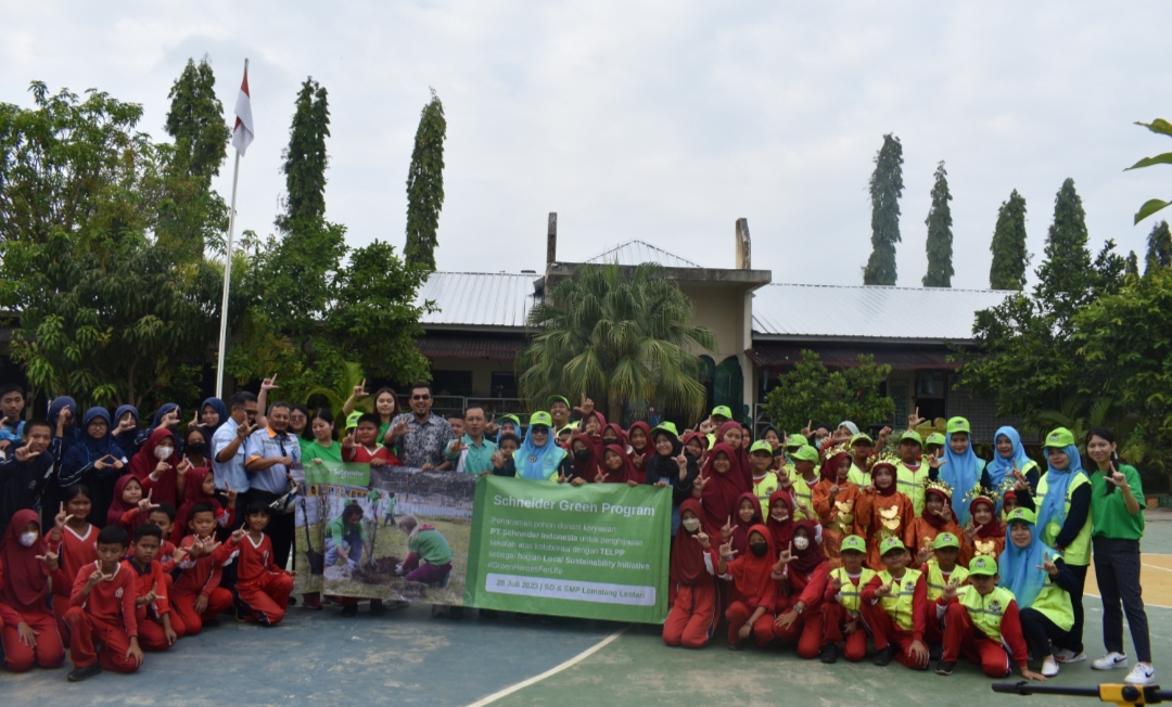 Gencarkan Program Penghijauan, PT TeL PP – YPTEL Berkolaborasi dengan PT Schneider Indonesia