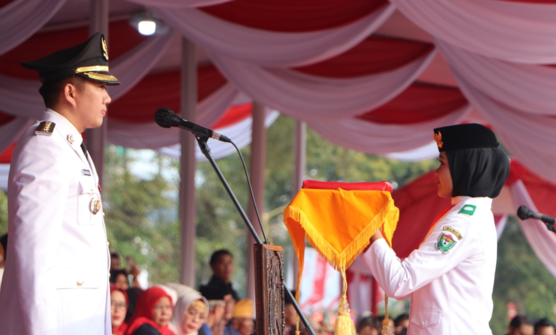 Plt Bupati Muara Enim Pimpin Upacara HUT RI Ke-78 dengan Khidmat