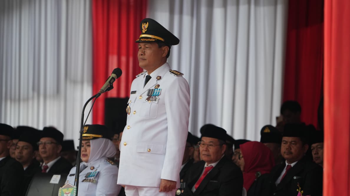 Bupati Muara Enim Pimpin Upacara HUT RI Ke-80 dengan Khidmat